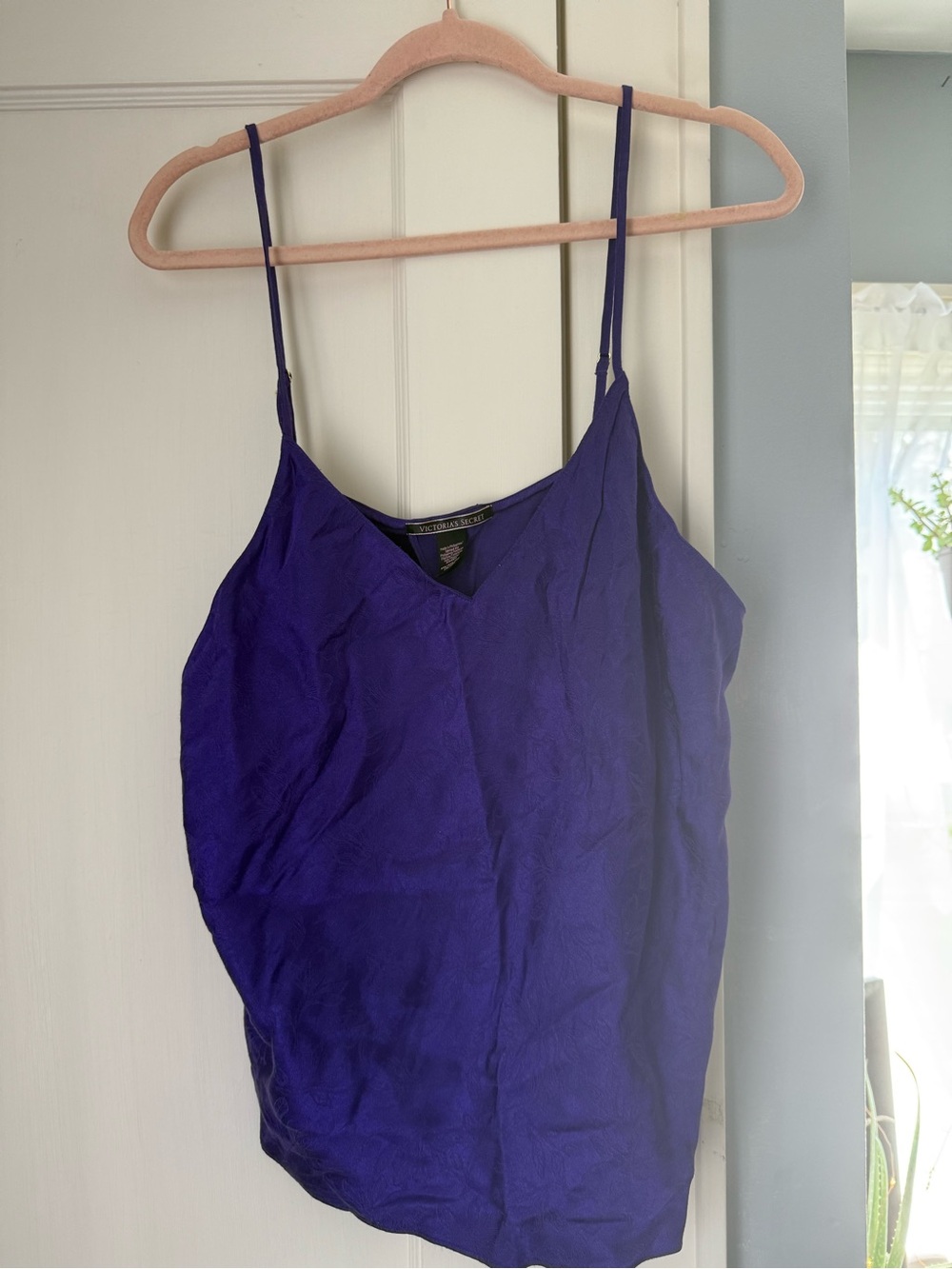 Victoria Secret purple Satin Cami Tank Top and bottom set - Women